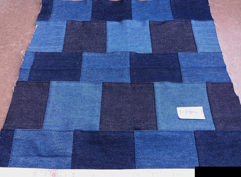 patchwork denim fabric
