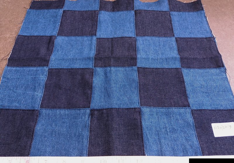 patchwork denim fabric